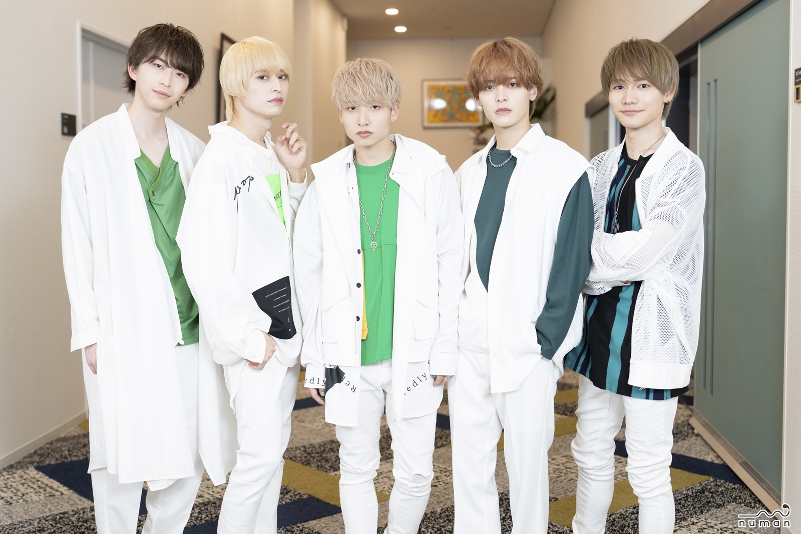 『UniteUp!』JAXX/JAXX集合写真／春賀楽翔 役：masa×桂ほまれ 役：下前祐貴×香椎一澄 役：馬越琢己×若桜 潤 役：坪倉康晴×森ノ宮奏太 役：高本 学