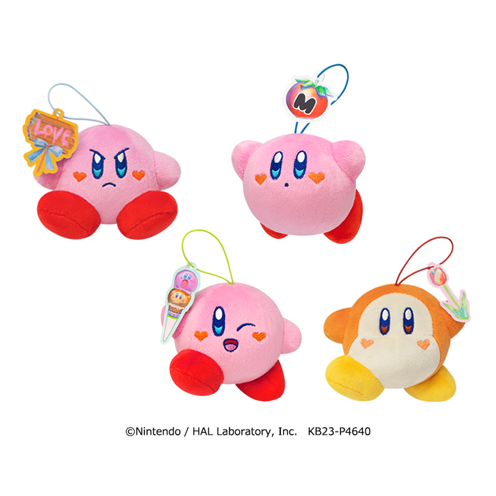 4月12日登場予定 「Kirby×monet マスコット~HEART WARMING~」 (全4種/約12cm)