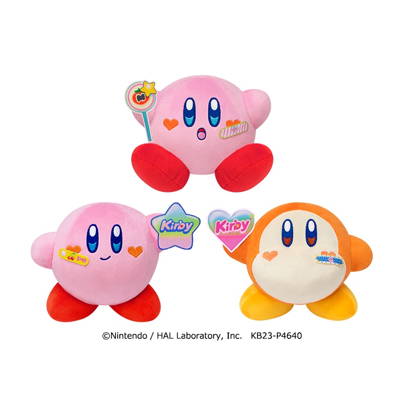5月中旬登場予定 「Kirby×monet ぬいぐるみ~POWER UP~」 (全3種/約20cm)