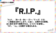 numan用語集「R.I.P.」