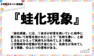 numan用語集「蛙化現象」