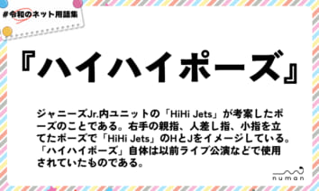 numan用語集「ハイハイポーズ」