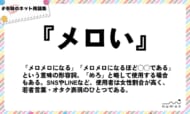 numan用語集「メロい」