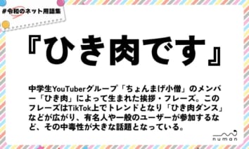 numan用語集「ひき肉です」