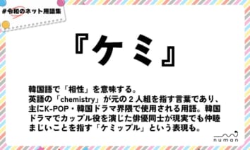 numan用語集「ケミ」