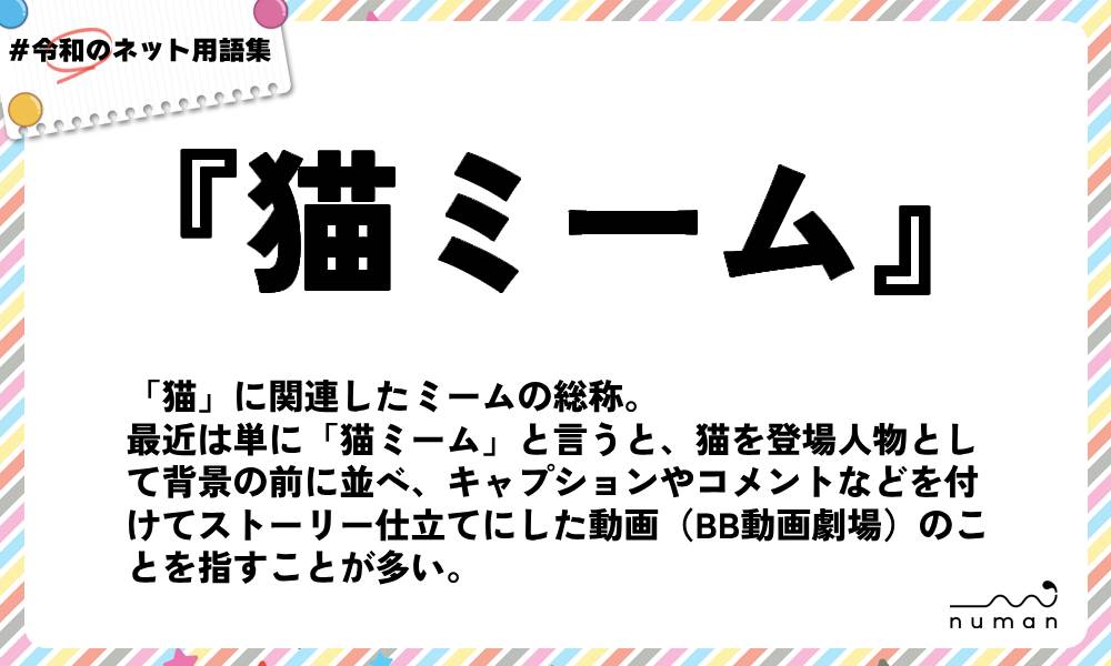 numan用語集「猫ミーム」